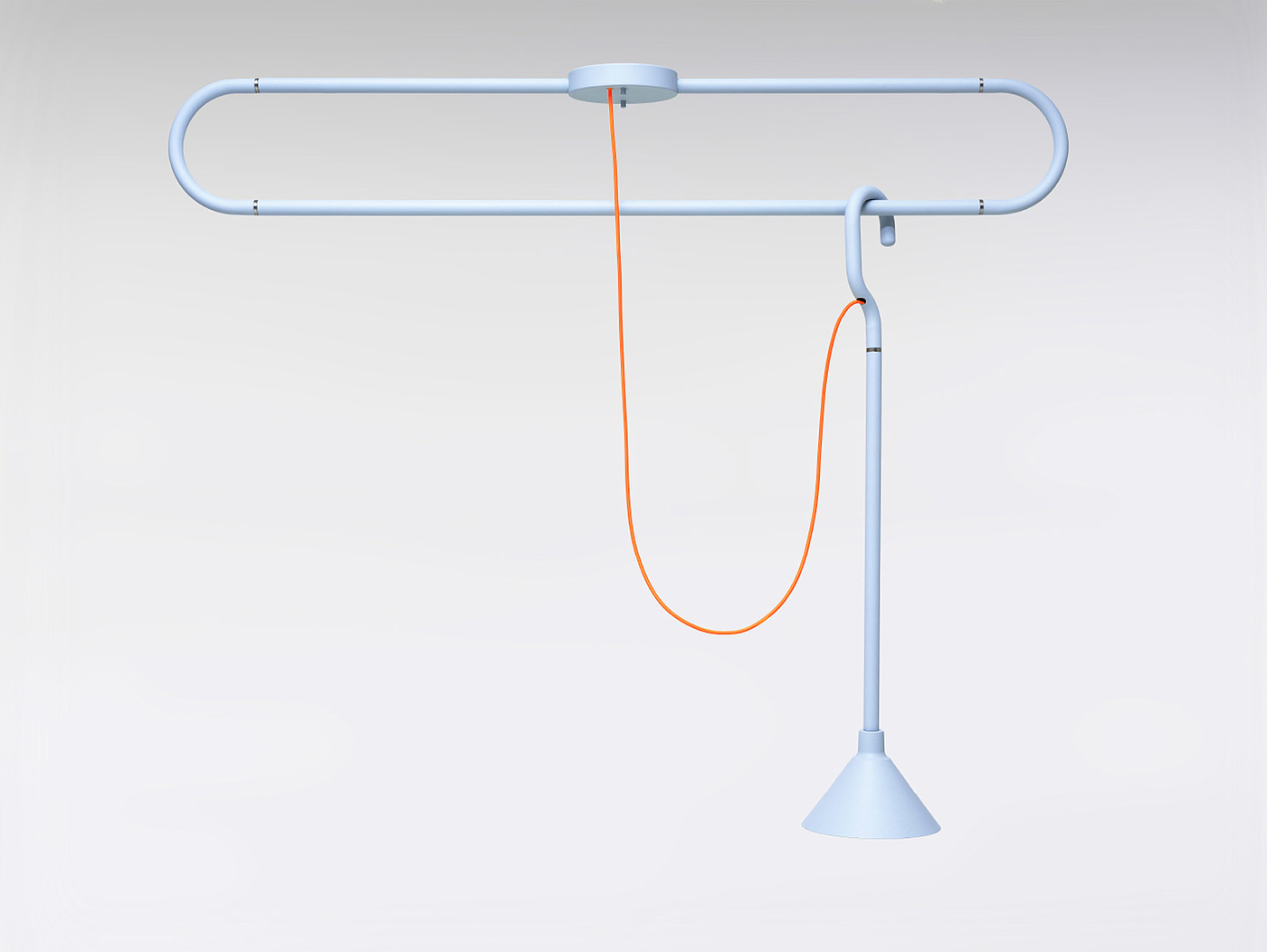 Huisu Jo，Hook shaped steel lamp，HOOK，