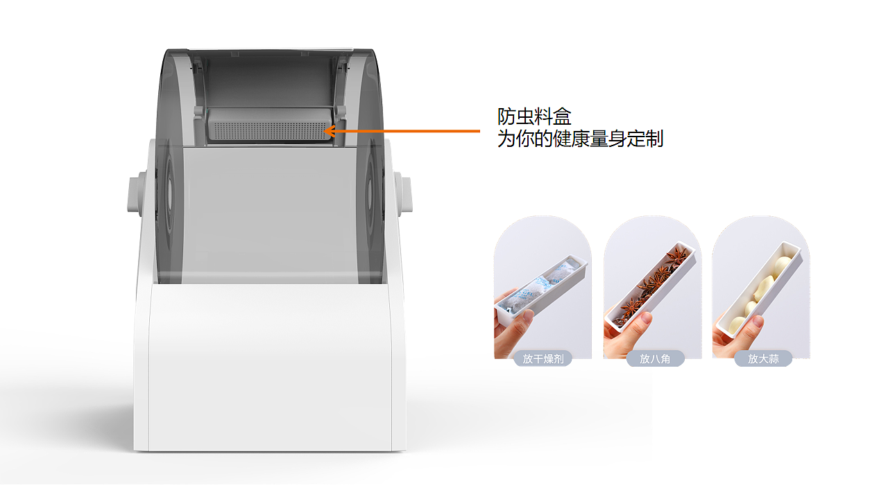 Receive，Kitchen storage，Rice box，