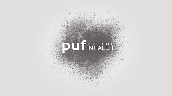 asthma，black and white，PUF，Atomizing inhaler，conceptual design，reuse，