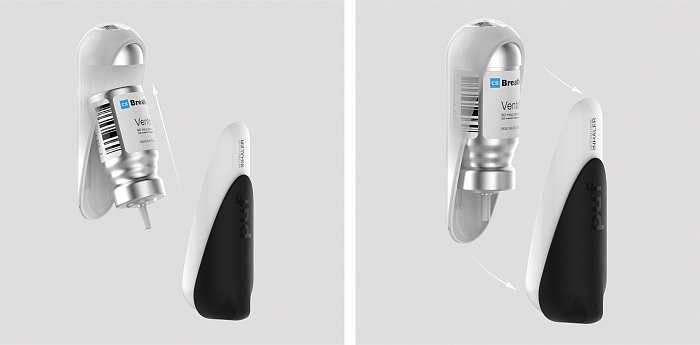 asthma，black and white，PUF，Atomizing inhaler，conceptual design，reuse，