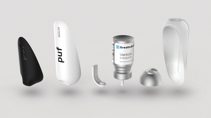 asthma，black and white，PUF，Atomizing inhaler，conceptual design，reuse，