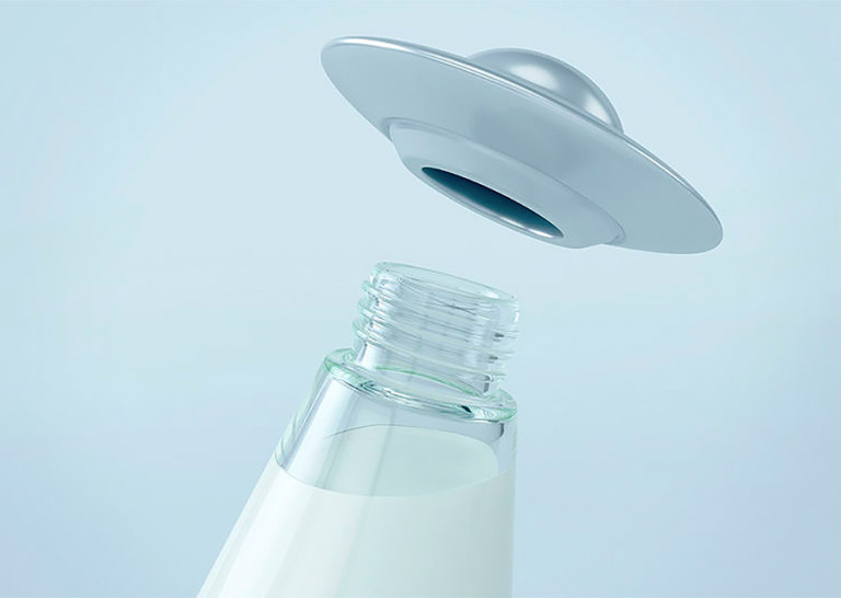 ufo，Milk bottle，Interesting，packing design，