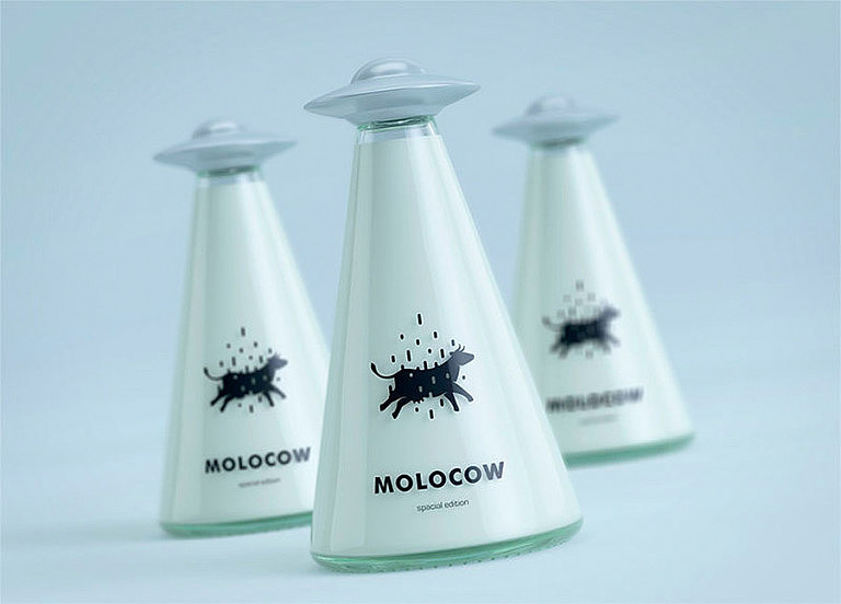 ufo，Milk bottle，Interesting，packing design，