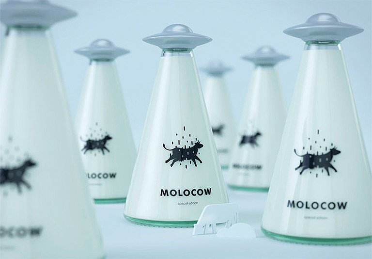 ufo，牛奶瓶，有趣，包装设计，