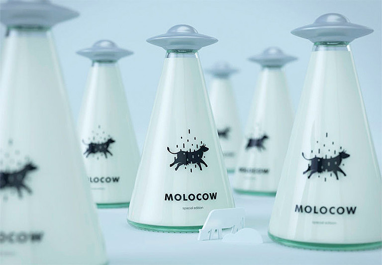 ufo，Milk bottle，Interesting，packing design，