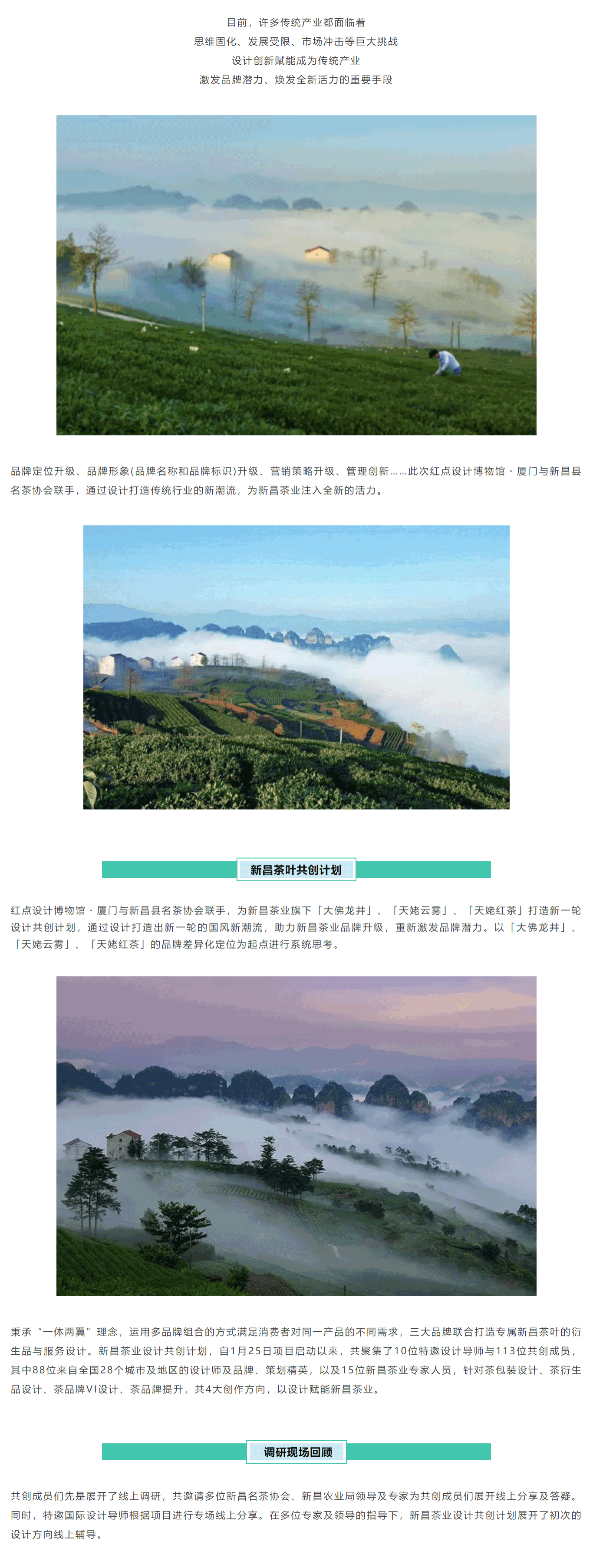 Red dot design college, Xinchang tea Design Co creation，