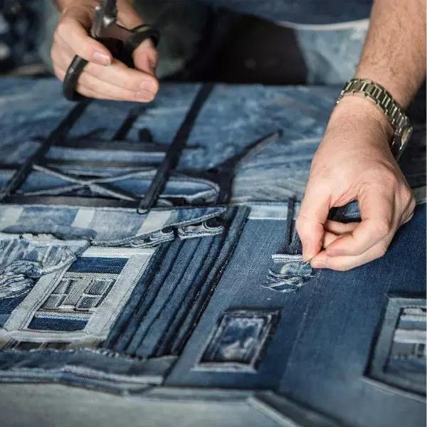 Jeans，Waste clothes，Art，a literary creation，