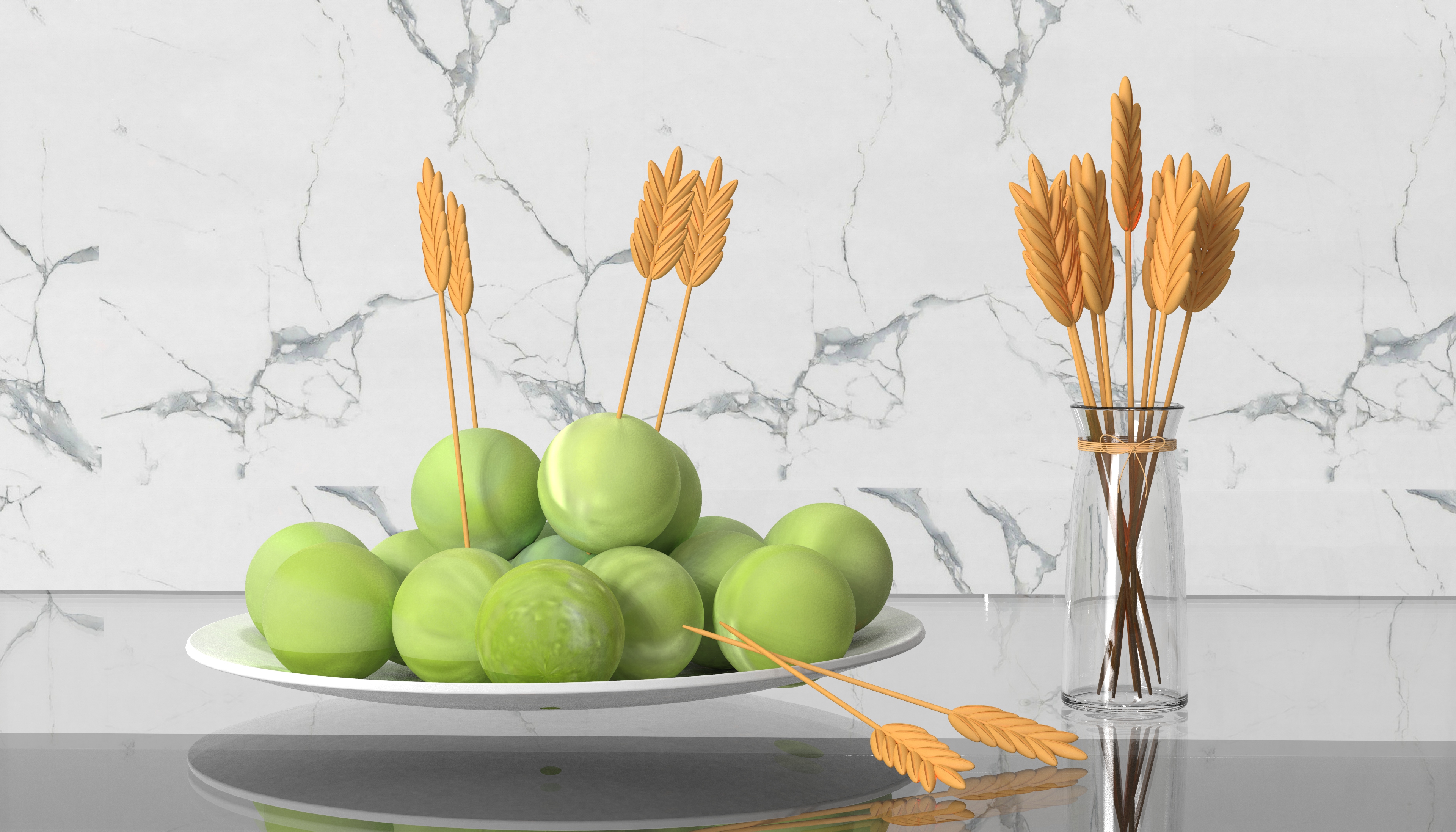 Fruit fork，Cultural creation，Solar terms，