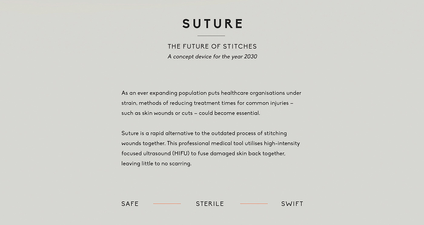 product design，suture，patient，medical care，