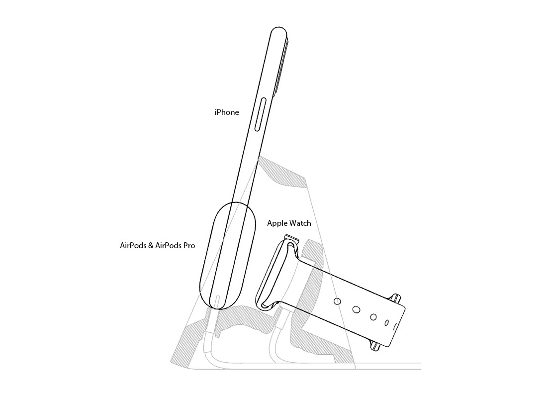 recharge stand，Digital accessories，Apple products accessories，two-in-one，