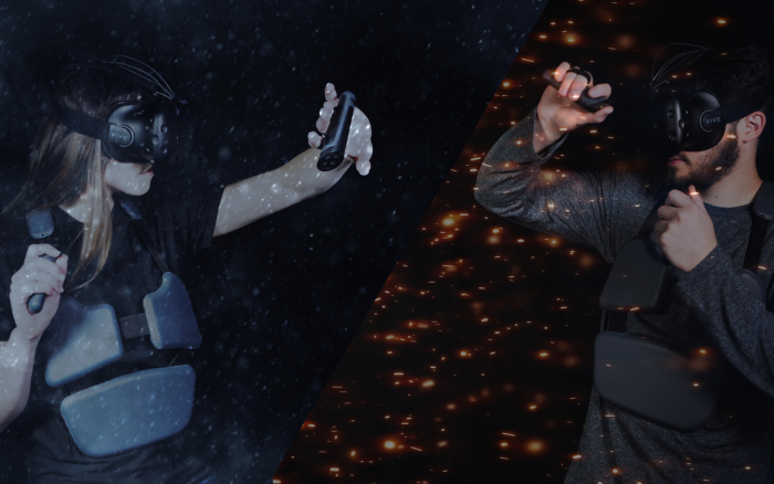 feel，VR vest，Cold and hot，perception，virtual reality，