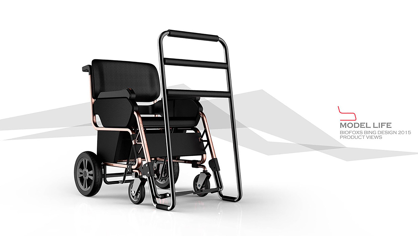老人产品设计，康复轮椅设计，外观设计，