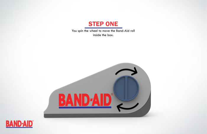 BAND·AID，Band aid roll，switch，facilitate，One hand operation，