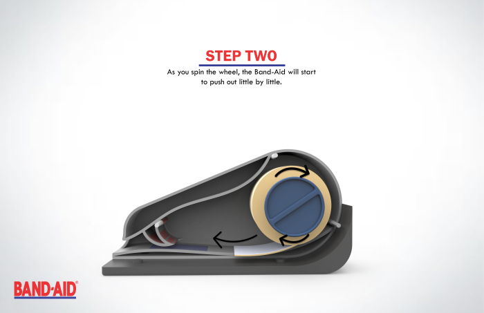 BAND·AID，Band aid roll，switch，facilitate，One hand operation，