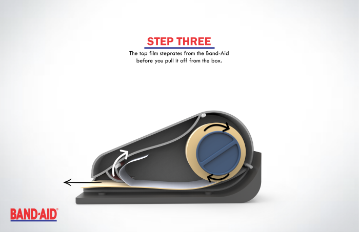 BAND·AID，Band aid roll，switch，facilitate，One hand operation，