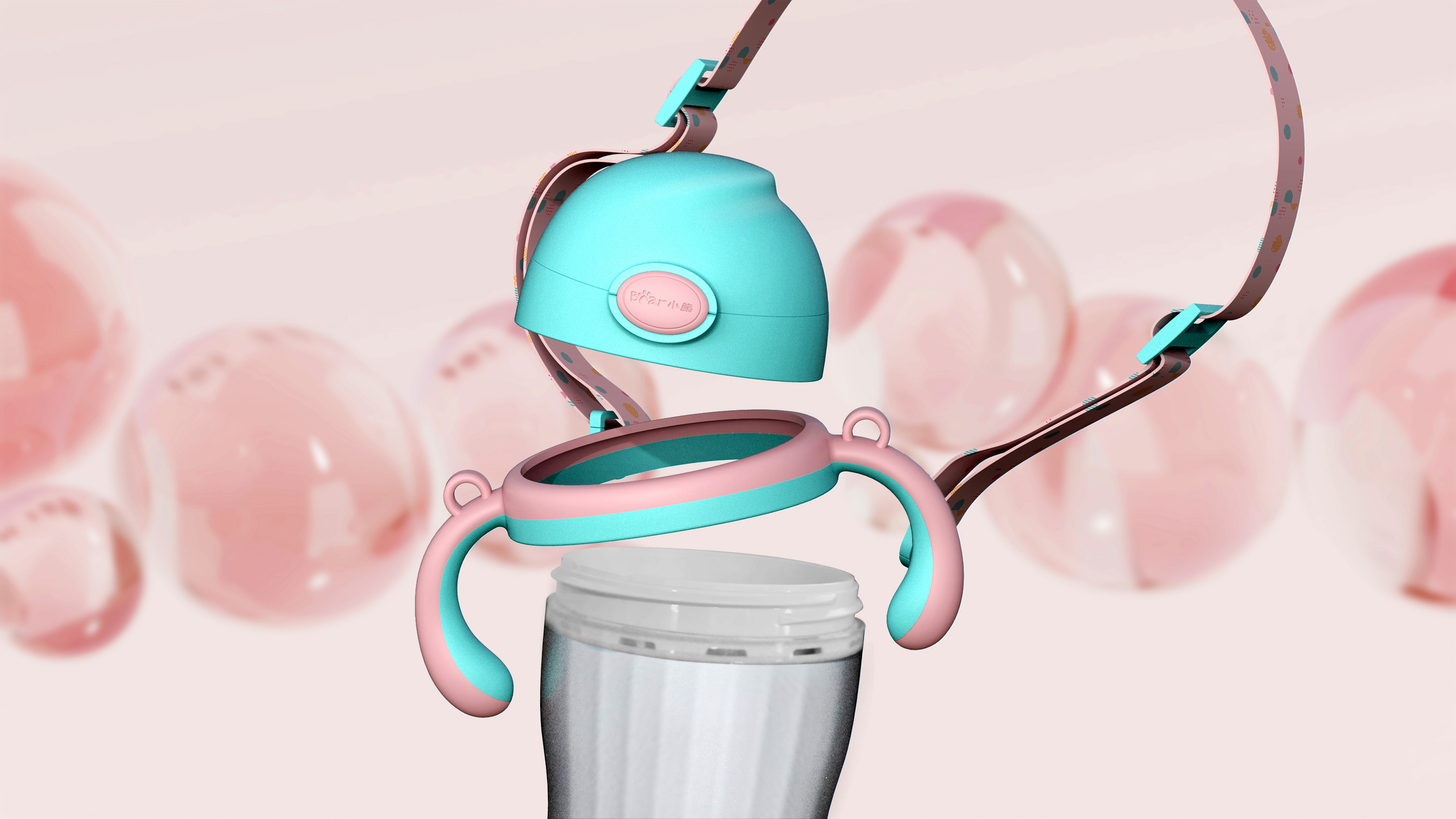 Children's milk bottle, milk bottle, children's water cup, baby milk bottle，