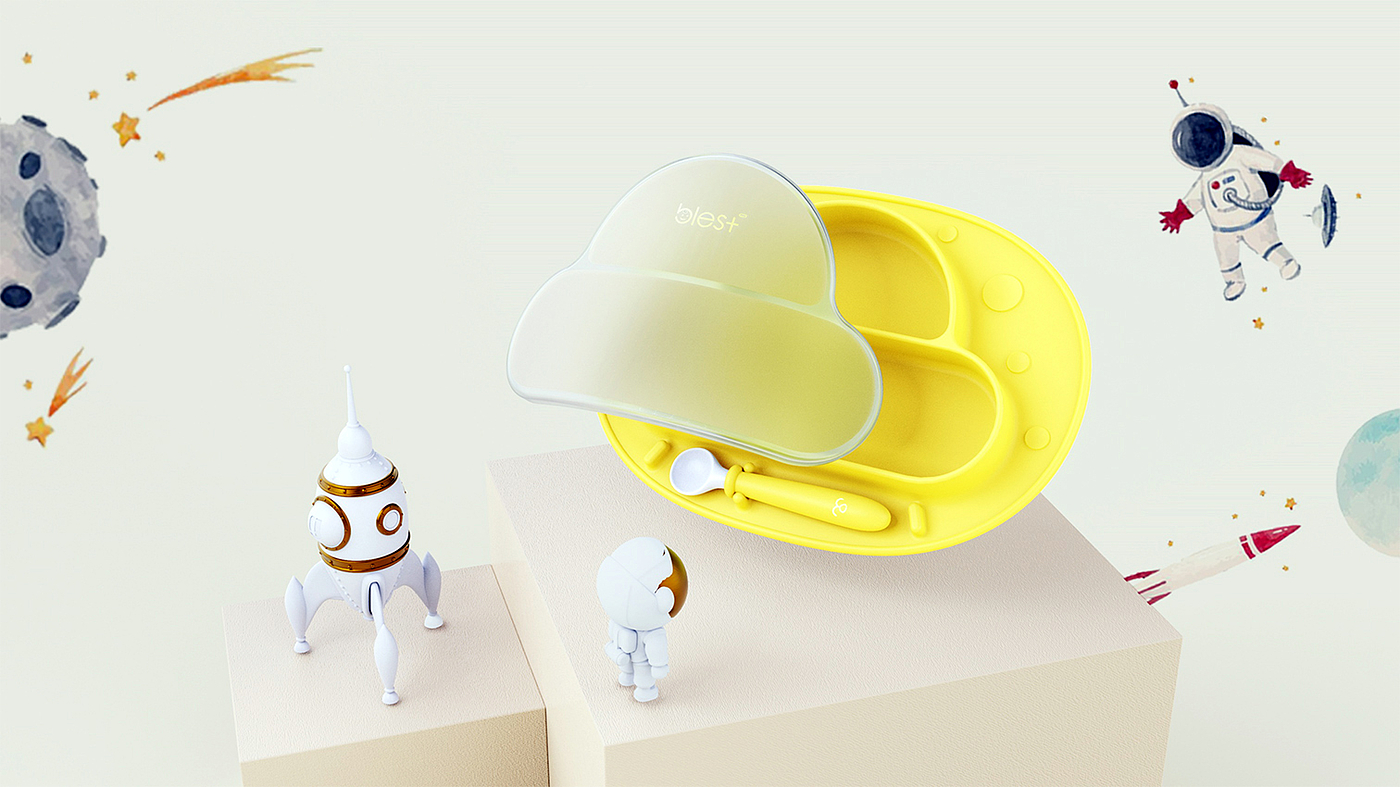 Children's plate, children's tableware,，