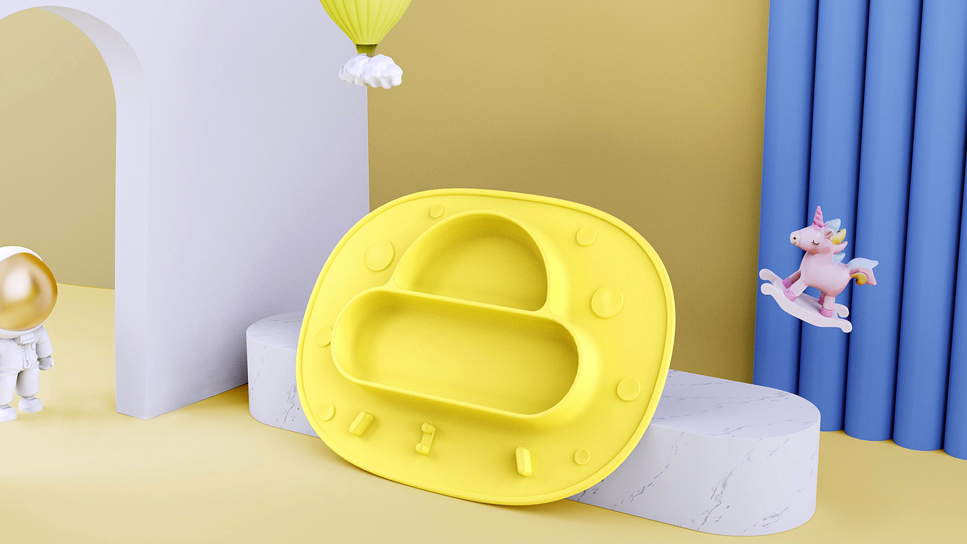 Children's plate, children's tableware,，