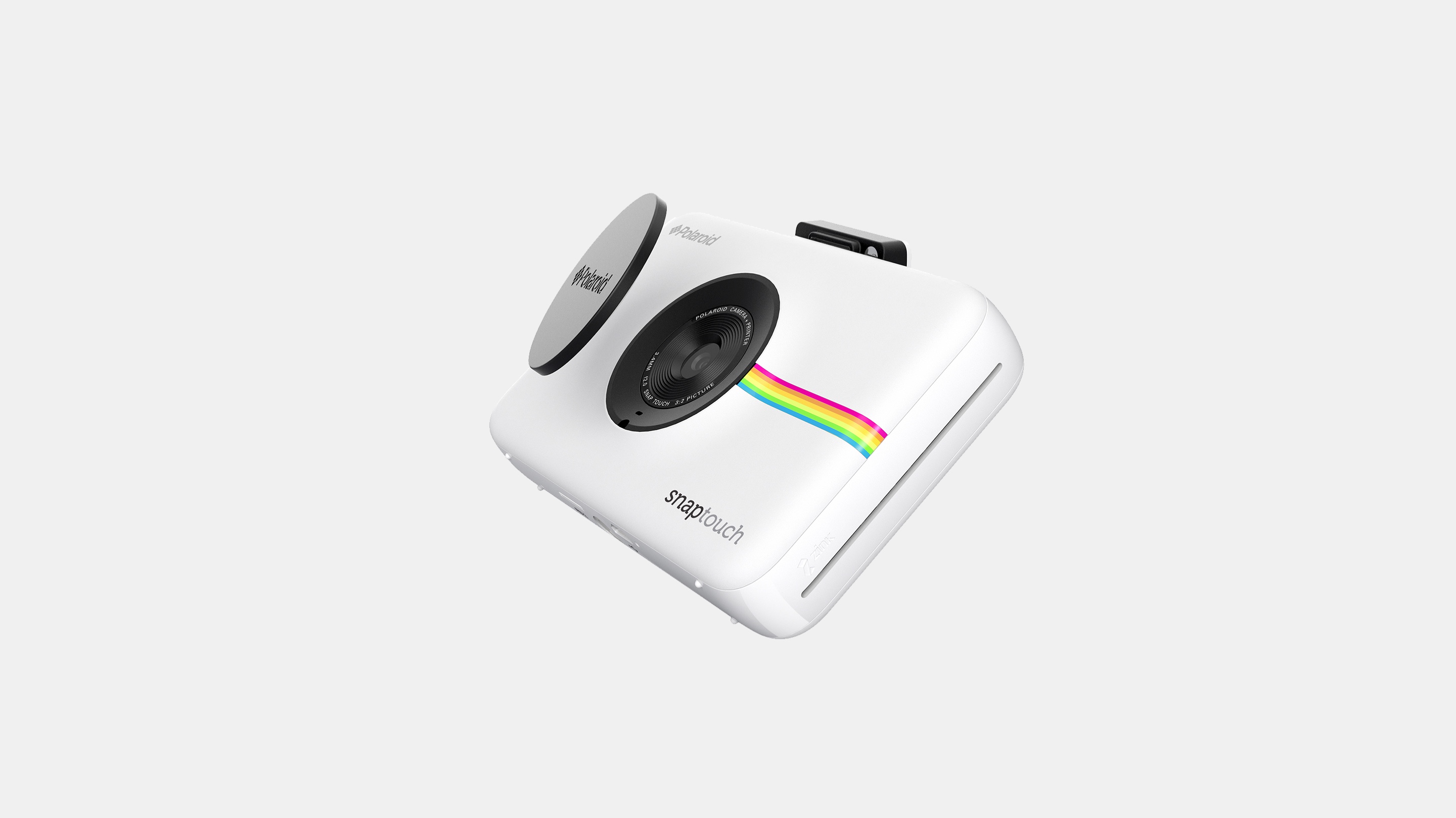 white，Portable，camera，smile，Polaroid，