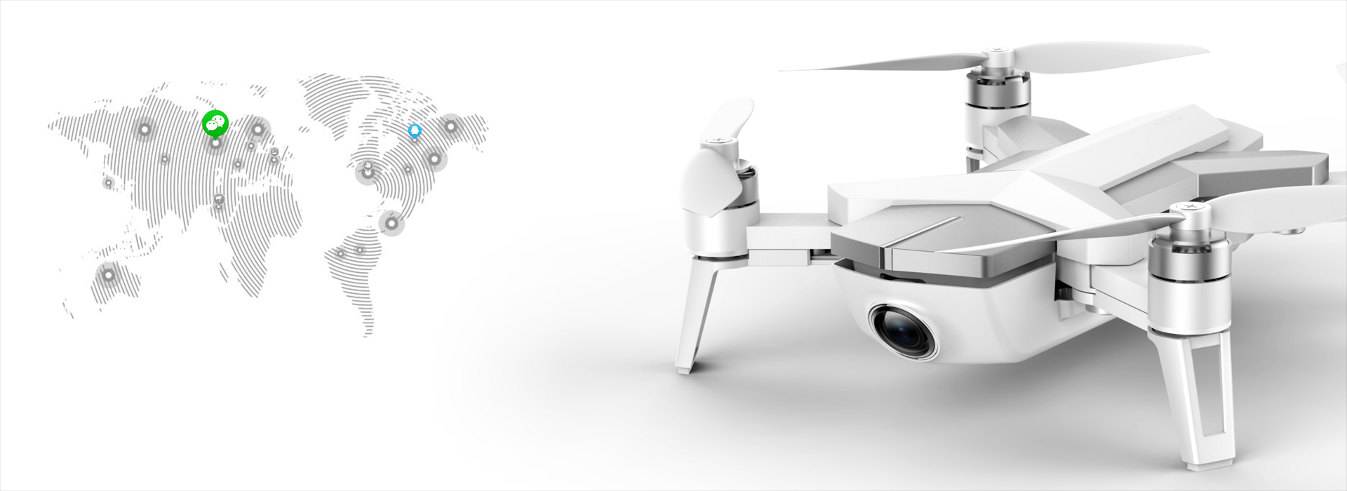 UAV，Wave crest design，intelligence，LED lamp，Sense of science and technology，