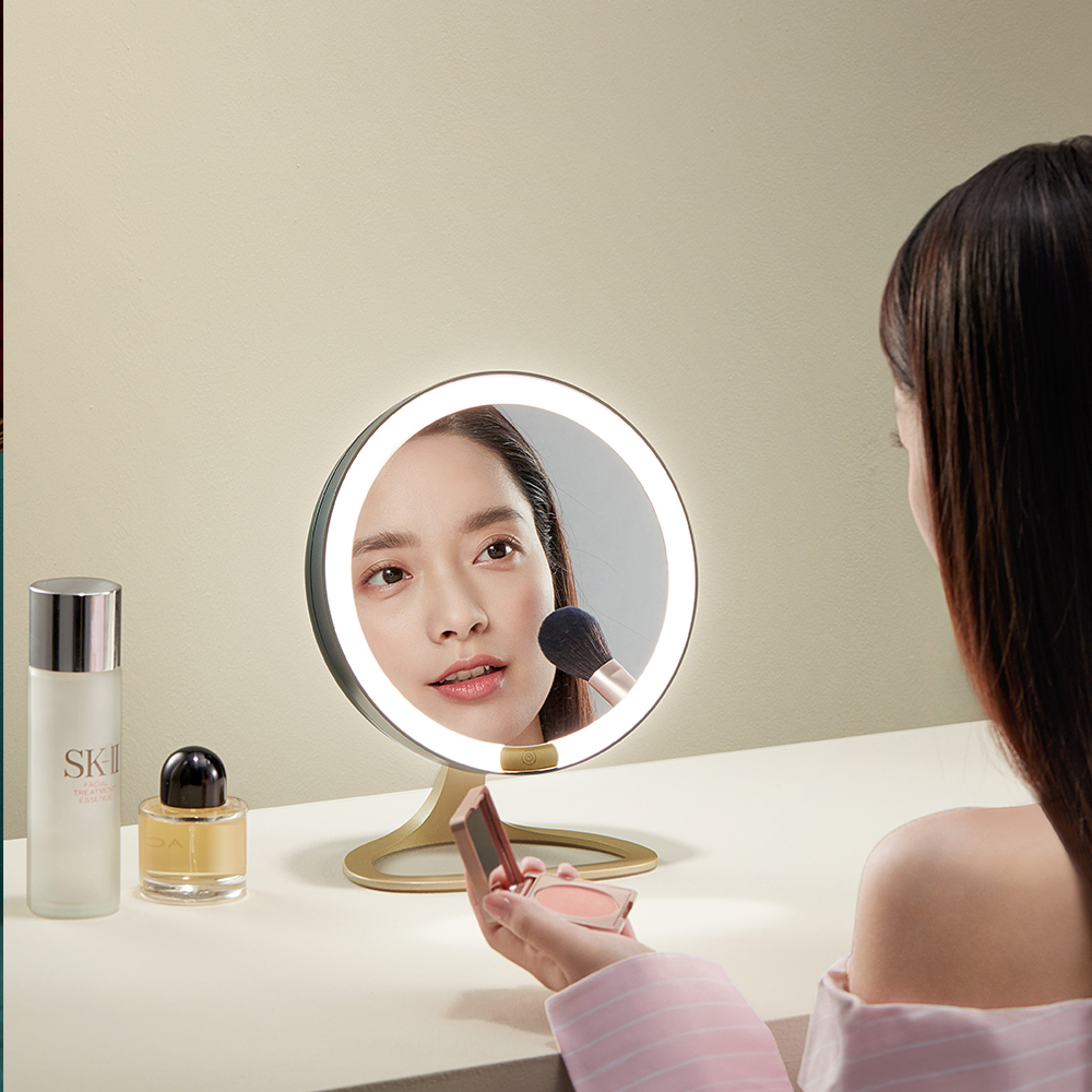 Cosmetic mirror, cosmetic mirror, storage cosmetic mirror，