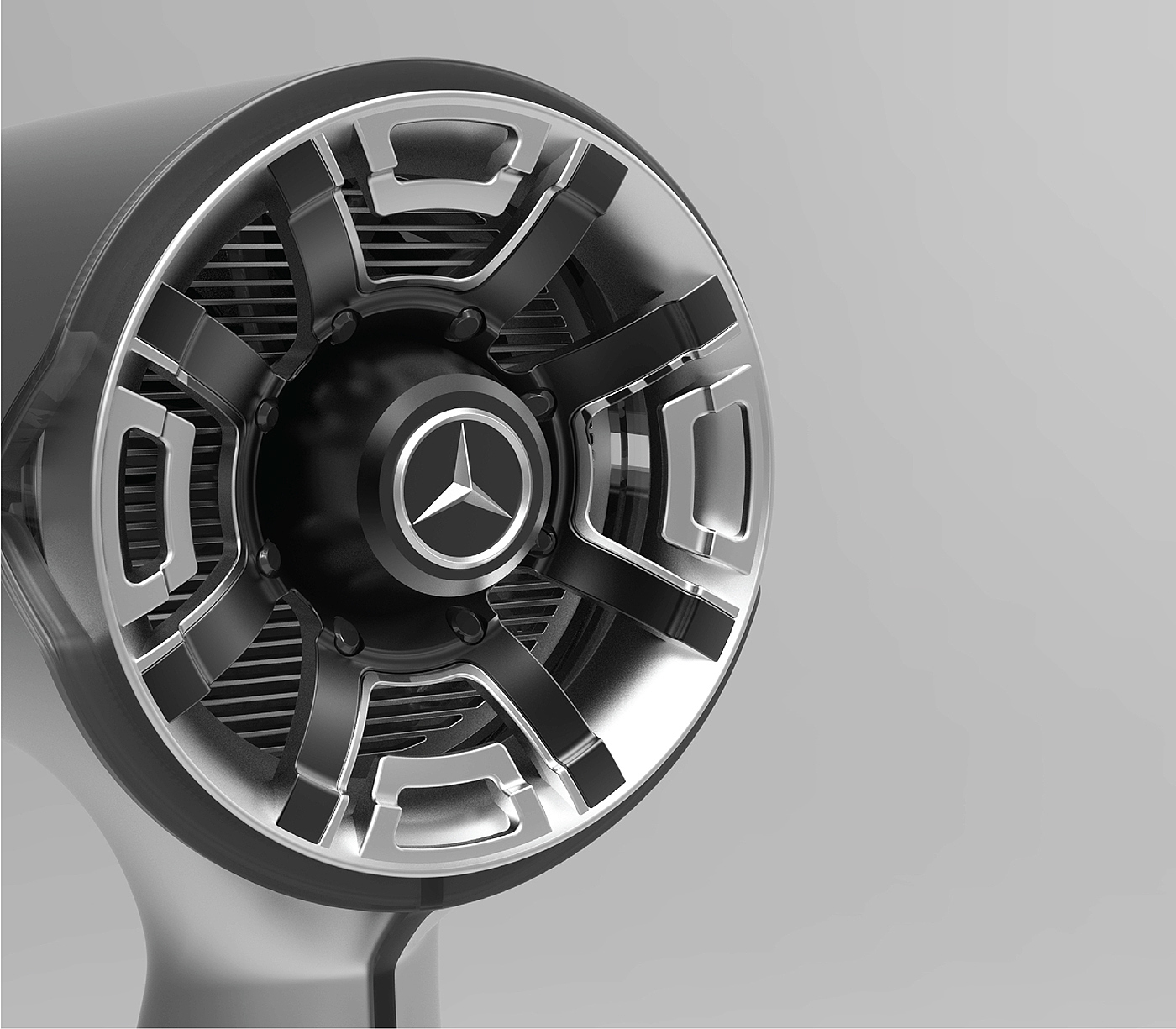 Mercedes Benz，Car wheel，inspiration，Conceptual design of hair dryer，