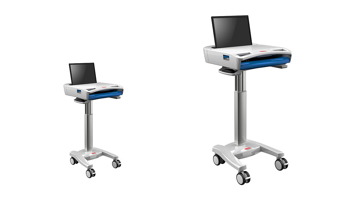 Design of mobile medical trolley，Medical equipment design，Medical trolley design，Medical cart design，