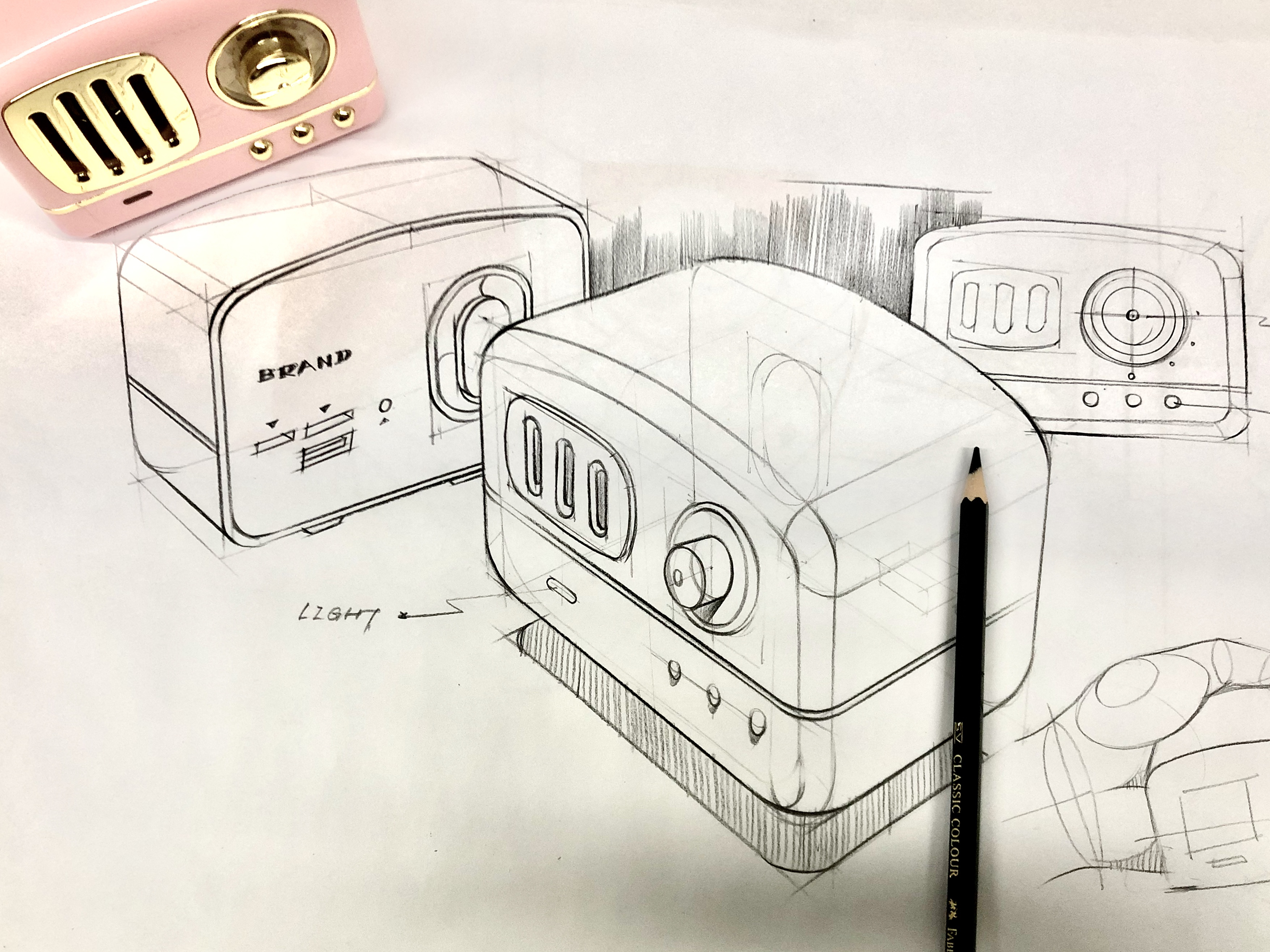 Hand drawn，product design，