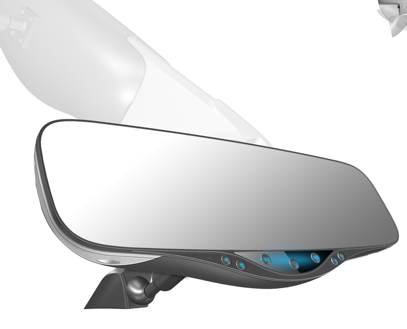 Car and rearview mirror，