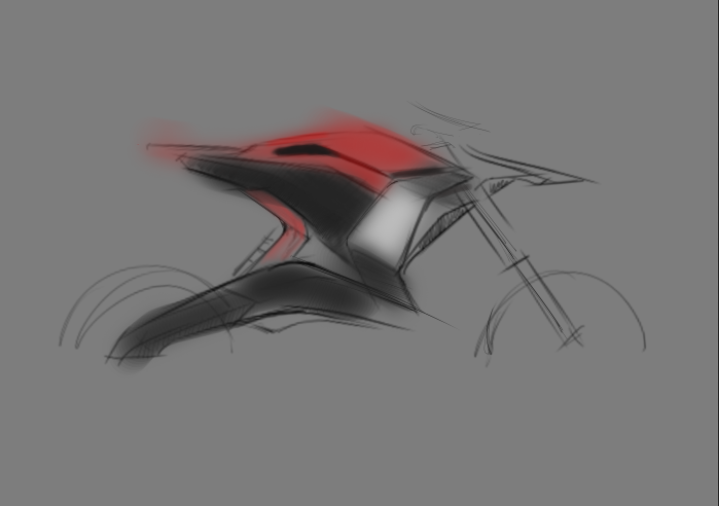 sketch，Motorcycle，