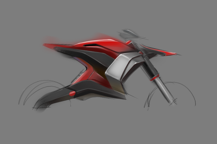 sketch，Motorcycle，