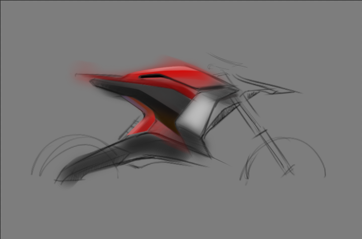 sketch，Motorcycle，