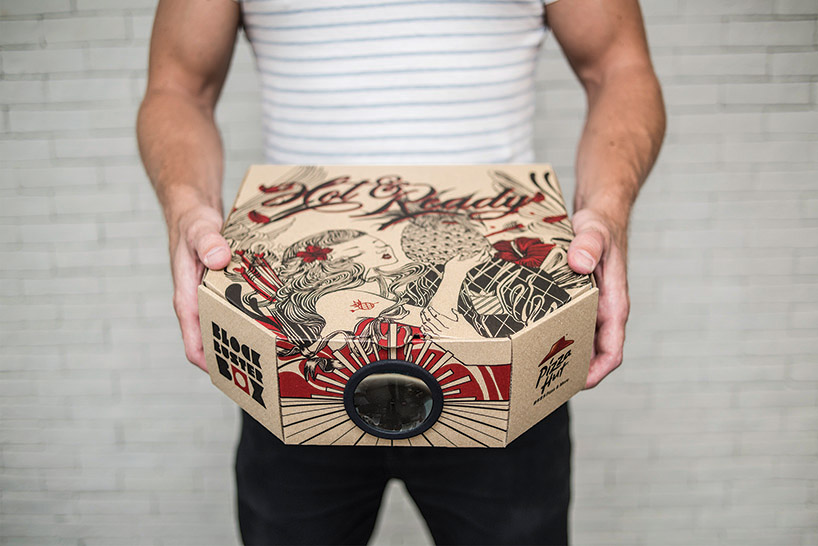 Pizza hut，Pizza box，Movie projector，originality，