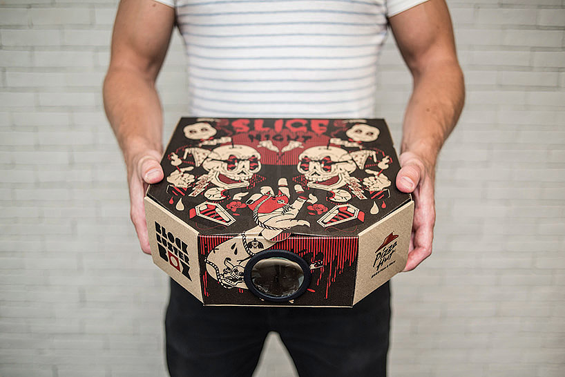 Pizza hut，Pizza box，Movie projector，originality，