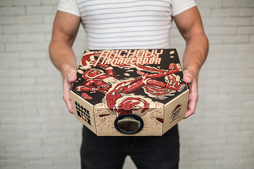 Pizza hut，Pizza box，Movie projector，originality，
