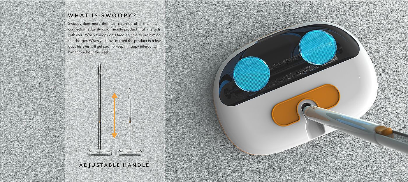 Mop，Cleaning tools，robot，Cute，