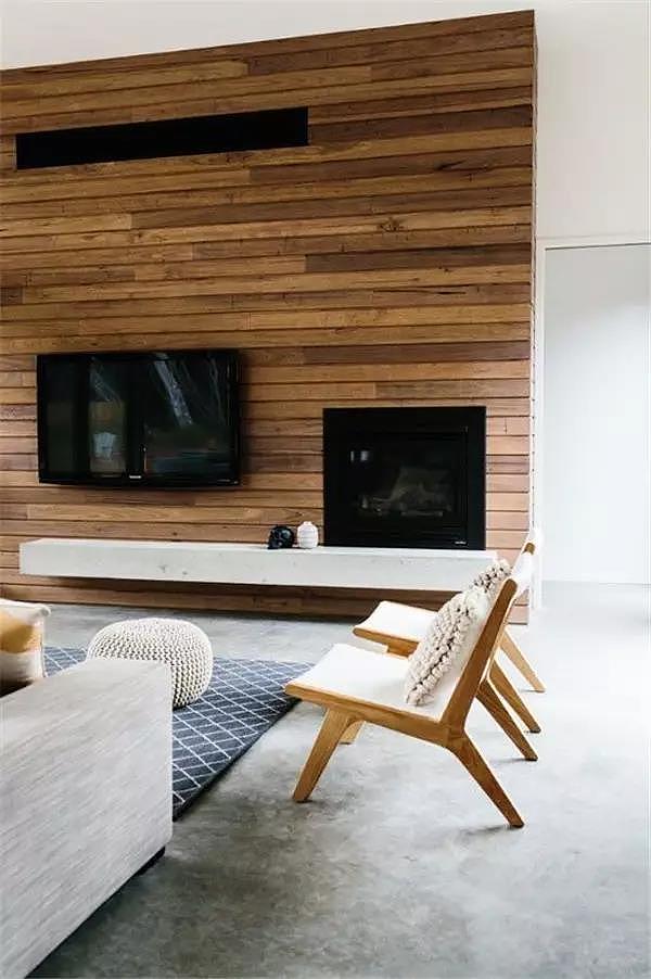 Interior design，decorate，cement，Log，Material matching，