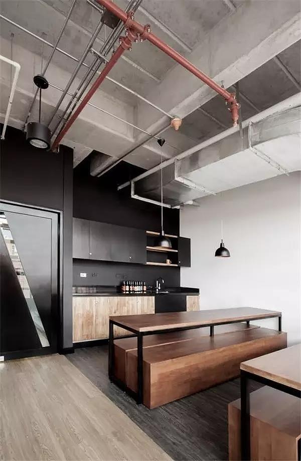 Interior design，decorate，cement，Log，Material matching，