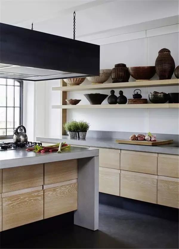 Interior design，decorate，cement，Log，Material matching，