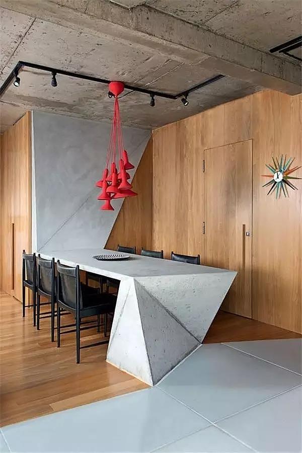 Interior design，decorate，cement，Log，Material matching，