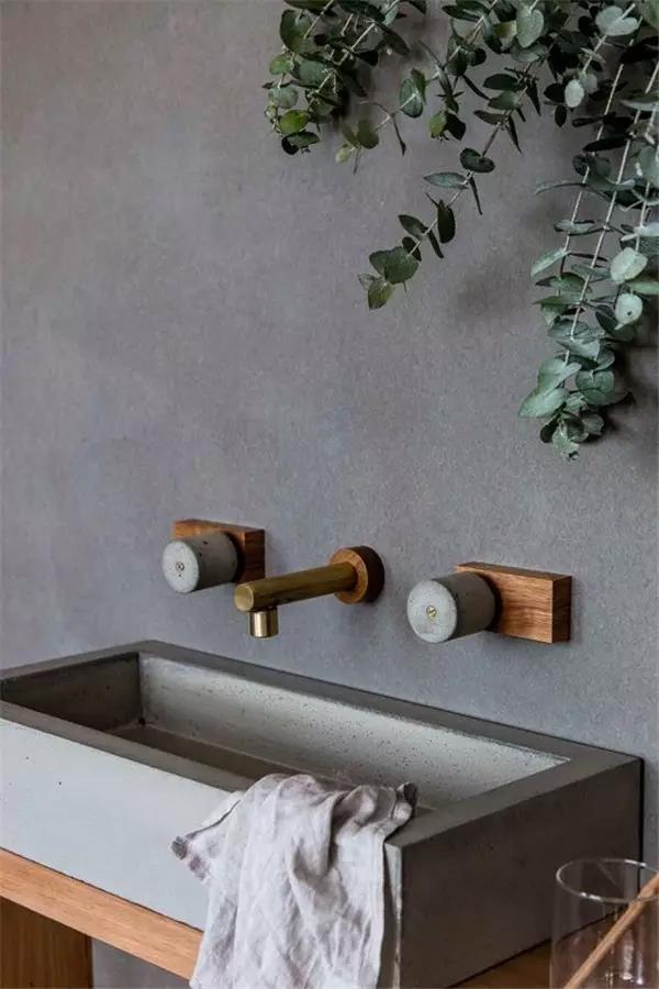 Interior design，decorate，cement，Log，Material matching，