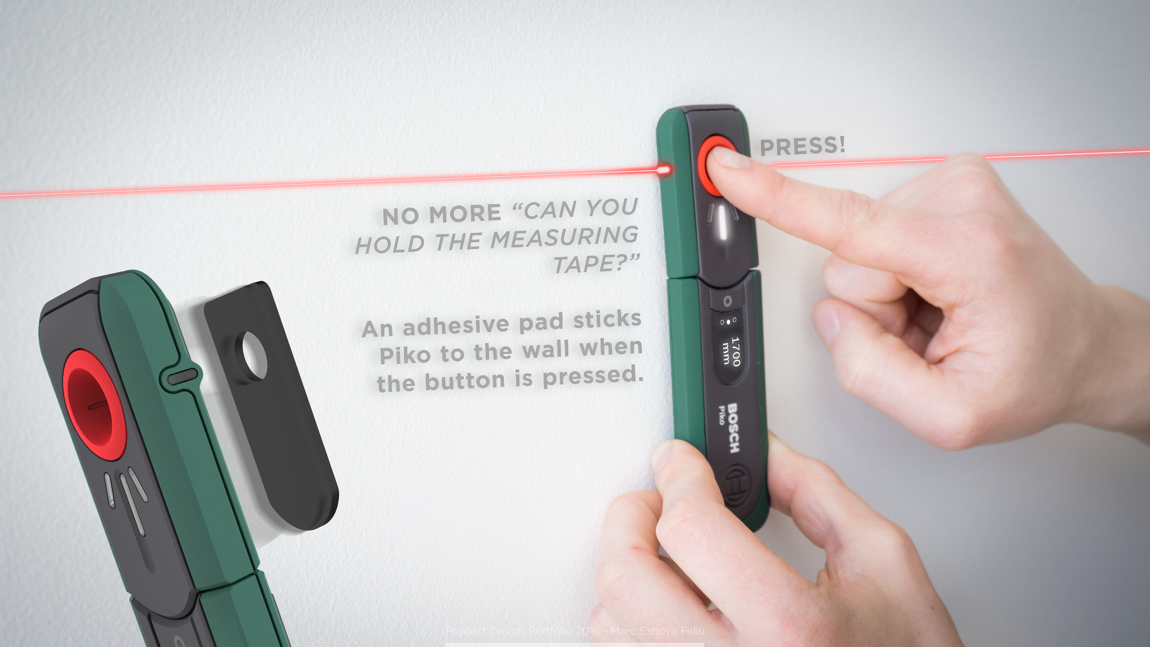 Innovative design，Calibration tool，Measuring tools，Laser ruler，2017 red dot award，