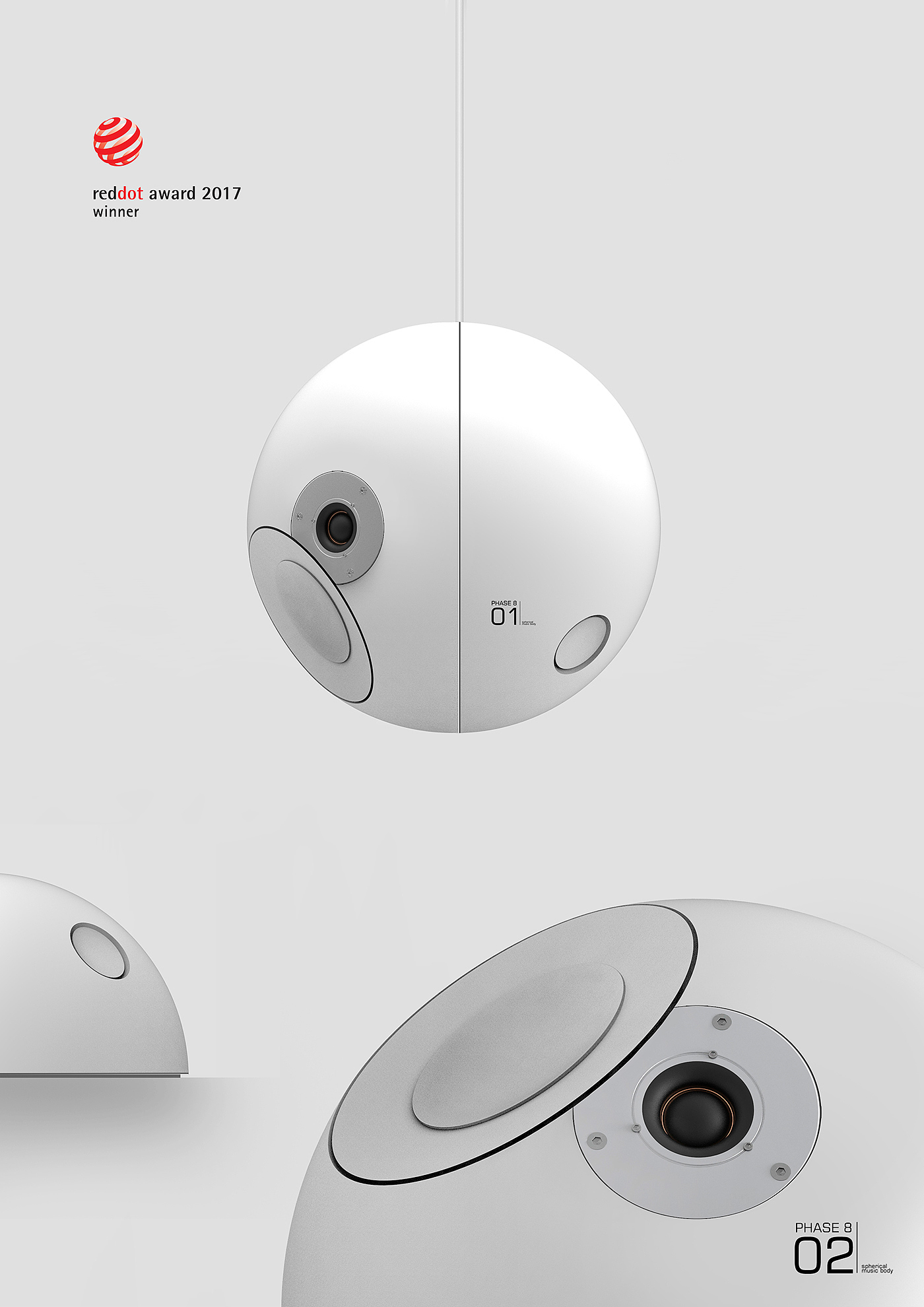 red dot，moon，phase of the moon，speaker system ，originality，