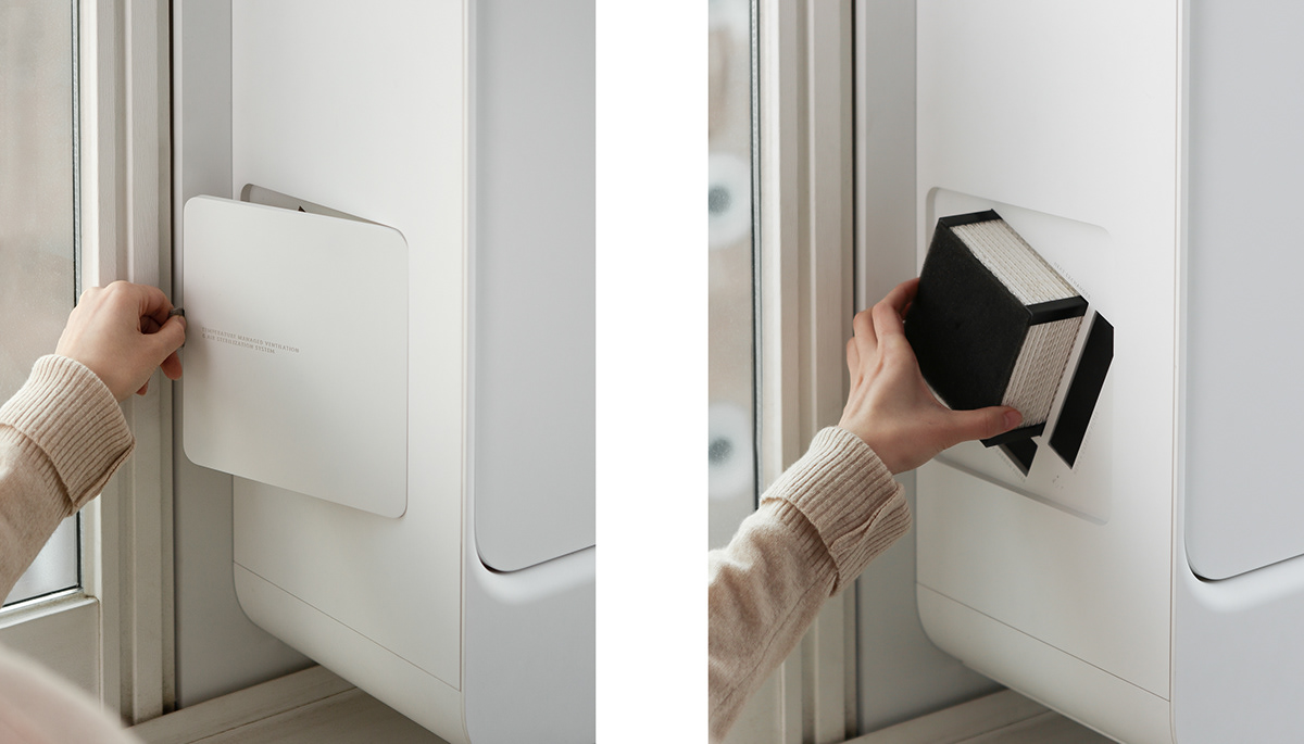 Household Electric Appliances，air cleaner，Water vent，product design，