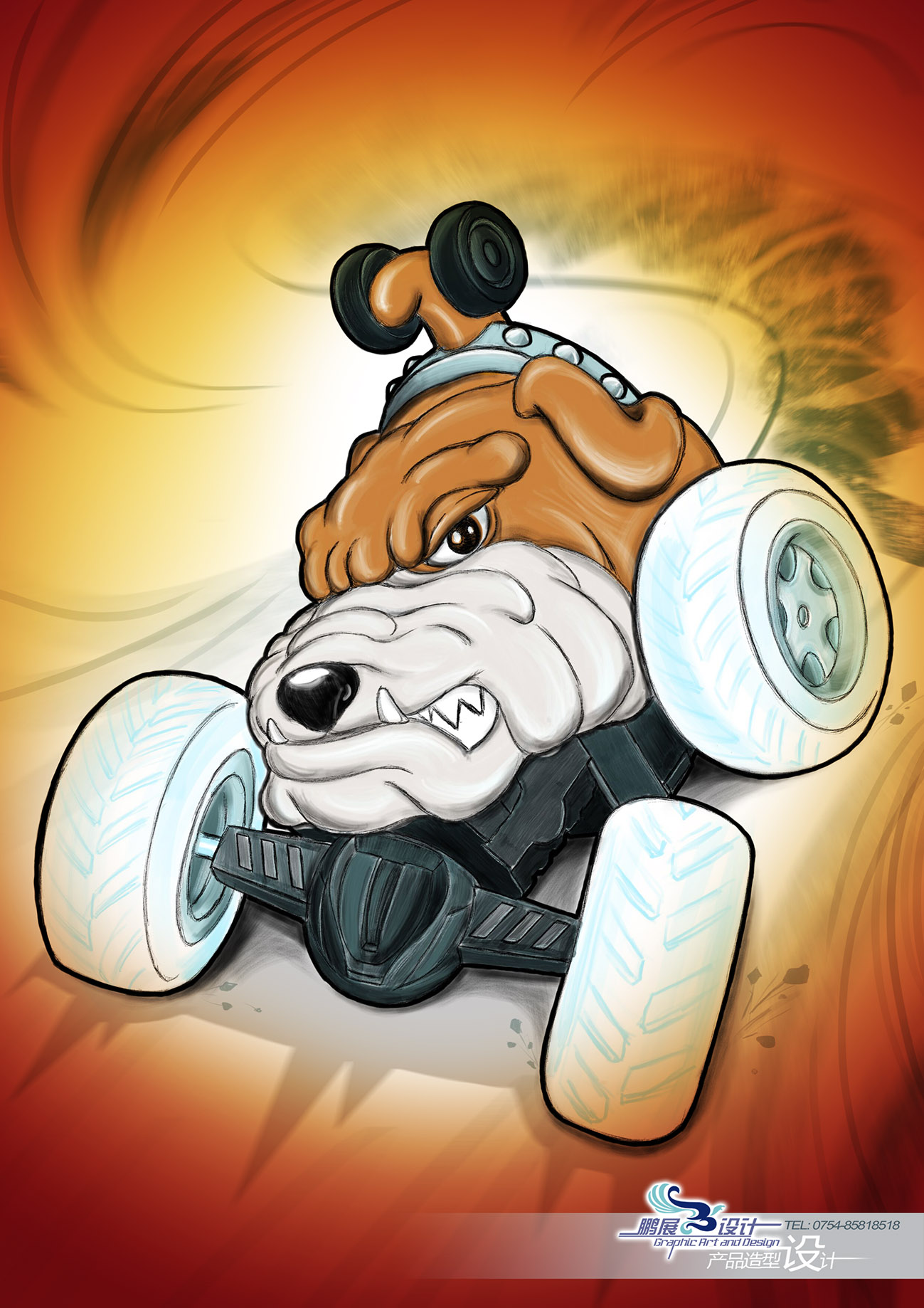 Hand painted works，