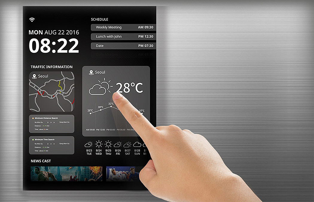 Bread machine，Coffee machine，Intelligent touch screen，Home Furnishing，Interaction design，