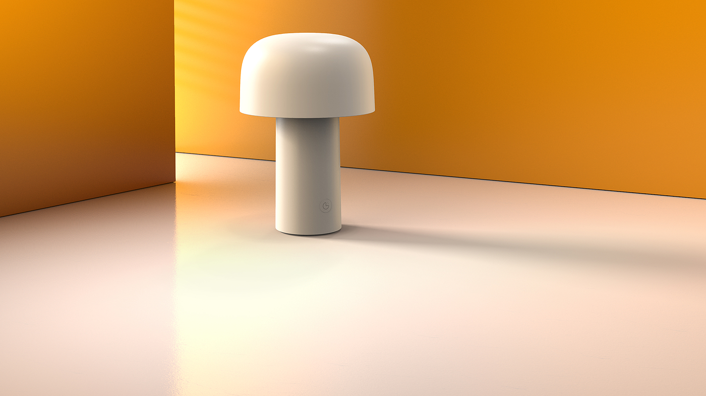 lamp，Night light，Simplicity，Home Furnishing，intelligence，interest，Render，Cartoon，