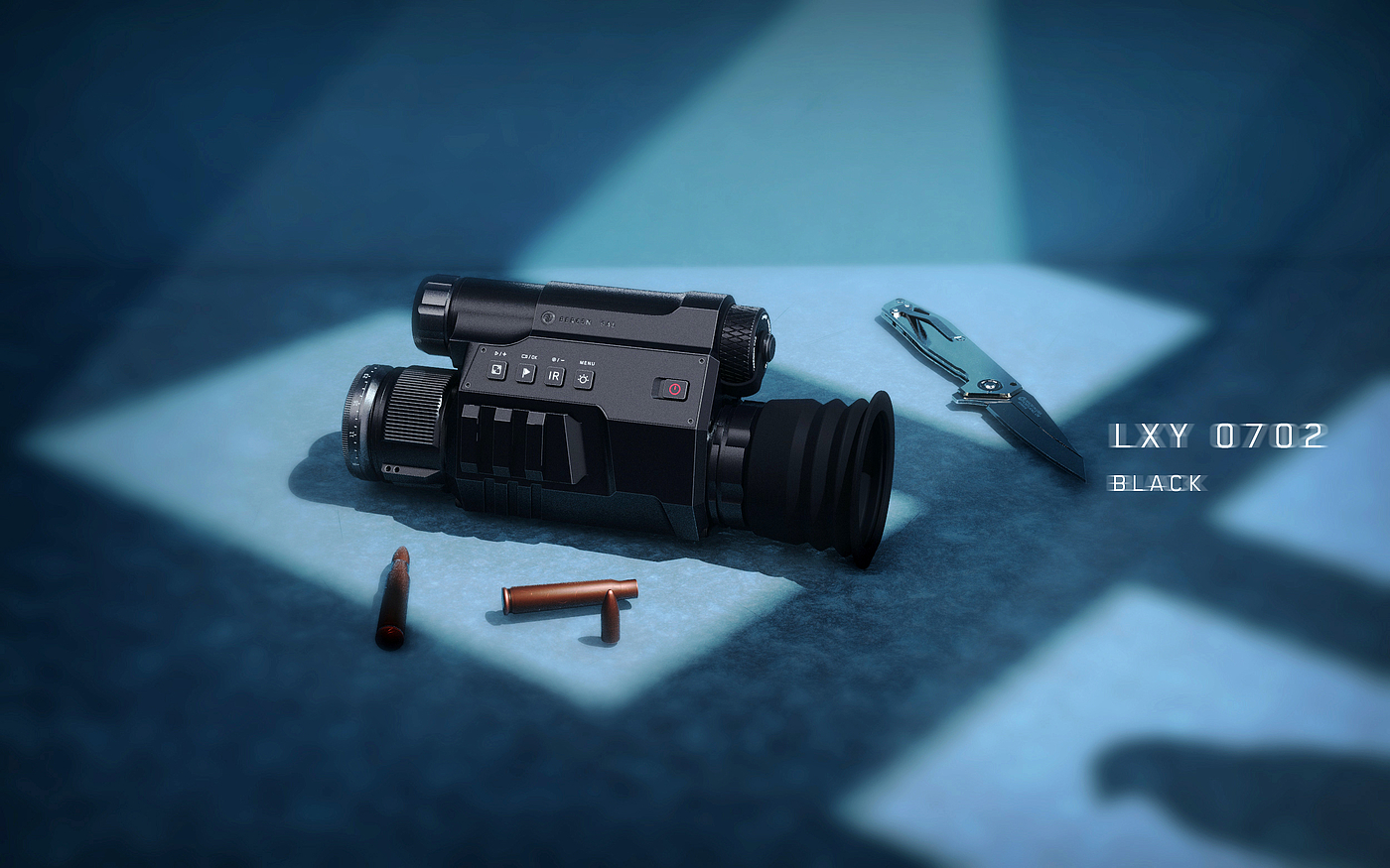 Firearms, industrial design, rendering，