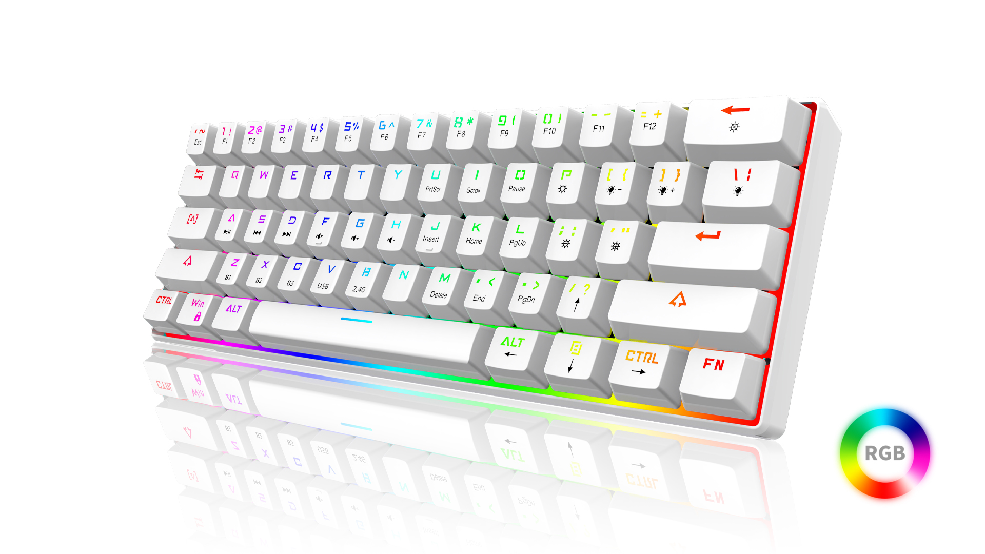 Mechanical keyboard，Render，keyshot，Light effect，