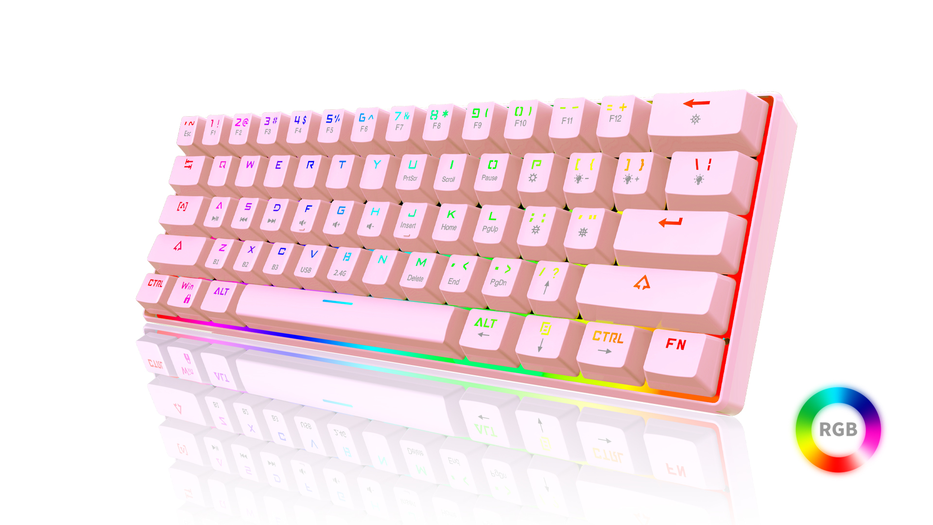 Mechanical keyboard，Render，keyshot，Light effect，